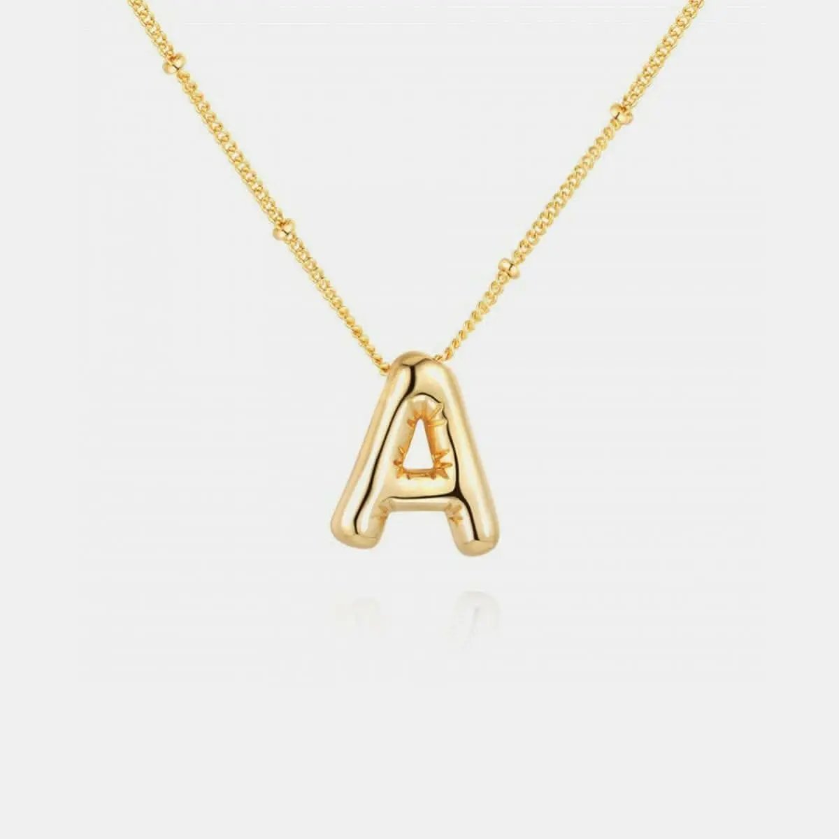 Personalized gold initial necklace - Love Salve